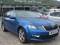 Used Skoda Octavia SE Technology 115 HP (84 kW) 2018 Blue Estate