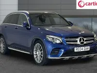 Used Mercedes GLC350 AMG line 258 HP (189 kW) 2018 Blue SUV