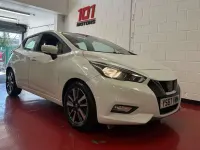 Second-hand Nissan Micra Acenta 71 CP (52 kW) 2018 Alb Hatchback