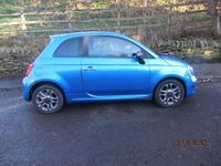 Used Fiat 500 S 69 HP (50 kW) 2016 Blue Hatchback