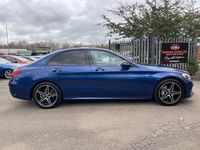 Used Mercedes C220 AMG Line Premium 170 HP (125 kW) 2018 Blue Sedan