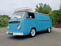 Used VW T2 50 HP (36 kW) 1978 Blue/orange Van