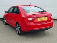 Used Skoda Rapid Sport 110 HP (80 kW) 2016 Red Hatchback