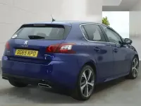 Used Peugeot 308 GT-line 131 HP (96 kW) 2015 Blue Hatchback