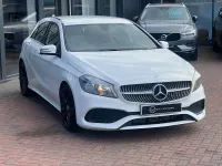 Used Mercedes A160 AMG line 102 HP (75 kW) 2017 White Hatchback