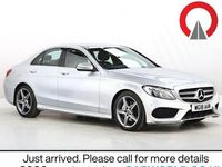 Used Mercedes C220 AMG line 170 HP (125 kW) 2018 Silver Sedan