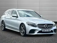 Used Mercedes C300 AMG line 254 HP (186 kW) 2020 Silver Estate