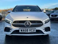 Used Mercedes A250 AMG line 224 HP (164 kW) 2018 White Hatchback