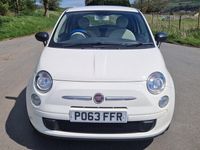 used Fiat 500 1.2 Pop 3dr WHITE