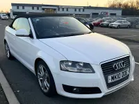Begagnad Audi A3 Cabriolet Sport 105 HK (77 kW) 2010 Vit Cab