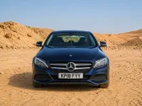 Begagnad Mercedes C220 170 HK (125 kW) 2018 Blå Sedan