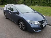 Begagnad Honda Civic SR 120 HK (88 kW) 2016 Blå Kombi