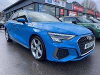 Used Audi A3 Sportback S-Line 2022 Blue Hatchback