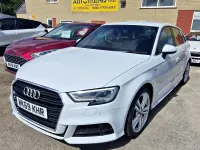 Used Audi A3 S-Line 150 HP (110 kW) 2019 White Sedan