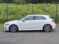Used Mercedes A250 AMG line 224 HP (164 kW) 2018 White Hatchback