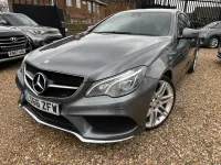 Begagnad Mercedes E220 AMG line 177 HK (130 kW) 2016 Grå Sportkupé