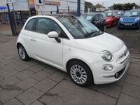Used Fiat 500 Lounge 69 HP (50 kW) 2016 White Hatchback