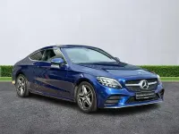 Used Mercedes C300 AMG line 2021 Blue Coupe