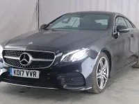 Used Mercedes E220 AMG line 2017 Black Coupe