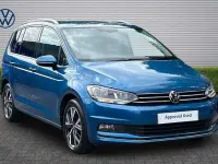 Begagnad VW Touran SEL 150 HK (110 kW) 2021 Blå Minibuss