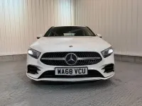 Used Mercedes A250 AMG line 224 HP (164 kW) 2018 White Hatchback