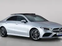Used Mercedes CLA250 AMG line 224 HP (164 kW) 2021 Silver Coupe