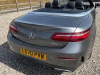 Used Mercedes E400 AMG line 340 HP (250 kW) 2020 Grey Cabriolet