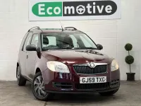 Used Skoda Roomster 70 HP (51 kW) 2009 Red MPV