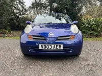 Used Nissan Micra 88 HP (64 kW) 2003 Blue Hatchback