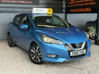 Used Nissan Micra Acenta 90 HP (66 kW) 2019 Blue Hatchback