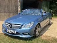 Used Mercedes E220 2011 Blue Cabriolet