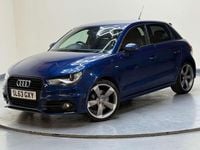 Begagnad Audi A1 Sportback Black Edition 2013 Blå Halvkombi