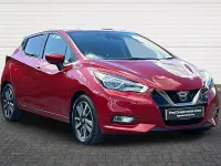 Used Nissan Micra N-Connecta 90 HP (66 kW) 2017 Red Hatchback