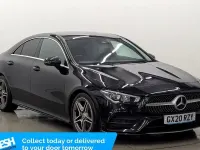 Used Mercedes CLA180 AMG line 136 HP (100 kW) 2020 Black Coupe