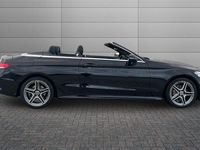 Used Mercedes C220 AMG Line Premium 194 HP (142 kW) 2019 Obsidian black Cabriolet