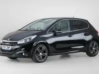 Used Peugeot 208 GT-line 110 HP (80 kW) 2017 Black Hatchback
