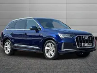 Used Audi Q7 Black Edition 228 HP (167 kW) 2023 Navarra blue SUV