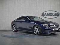 Used Mercedes E220 AMG Line Premium 194 HP (142 kW) 2018 Blue Coupe