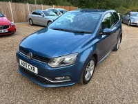 Used VW Polo Edition 90 HP (66 kW) 2017 Blue Hatchback