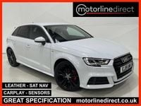 Used Audi A3 Sportback S-Line 150 HP (110 kW) 2019 White Hatchback