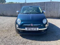 Used Fiat 500C Lounge 85 HP (62 kW) 2015 Blue Cabriolet
