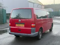 Used VW T5 84 HP (61 kW) 2006 Red Van