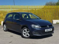 Used VW Golf VII Match 105 HP (77 kW) 2014 Blue Hatchback