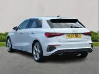 Begagnad Audi A3 S-Line 150 HK (110 kW) 2024 Vit Halvkombi