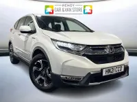 Used Honda CR-V Hybrid 184 HP (135 kW) 2021 Premium white SUV