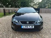 Usado Seat Leon FR 150 CV (110 kW) 2016 Negro Familiar