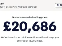 Used Volvo XC60 R-Design 194 HP (142 kW) 2021 Blue SUV