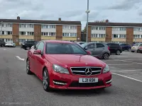 Used Mercedes C220 Sport Edition 170 HP (125 kW) 2014 Red Coupe