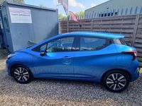 Used Nissan Micra Acenta 90 HP (66 kW) 2018 Blue Hatchback