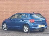 Begagnad VW Polo SEL 115 HK (84 kW) 2018 Blå Halvkombi